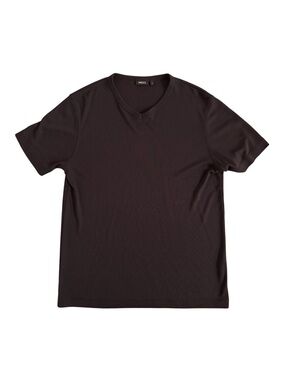 Mexx Y2K Microrib Grey V-Neck Tee